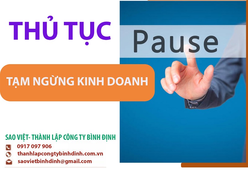 Quy định và thủ tục tạm ngừng kinh doanh năm 2025 tại Bình Định